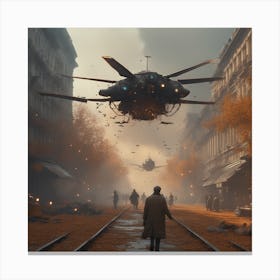 City In The Future Canvas Print