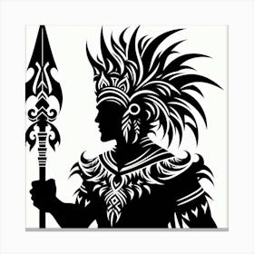 Indian Warrior Canvas Print