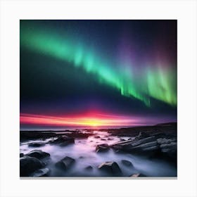 Aurora Borealis 100 Canvas Print