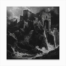 Castle On The Cliffs Canvas Print