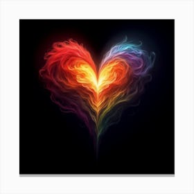 Heart Of Fire Canvas Print