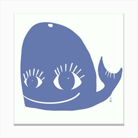 Strange Blue Whale Canvas Print