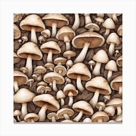 Mushroom Background 1 Canvas Print