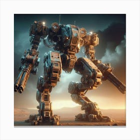 Mech Warrior Canvas Print