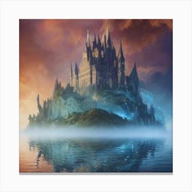 Harry Potter Castle Landscape Canvas Print