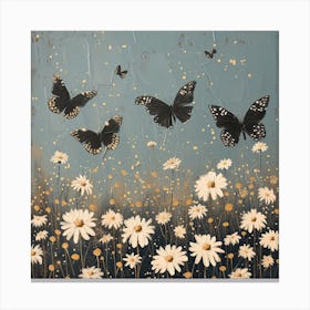 Butterflies Fairycore Painting 3 Canvas Print
