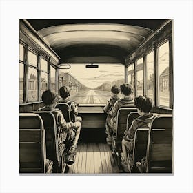 School Bus (6) Canvas Print