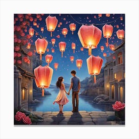 Chinese Lanterns Canvas Print