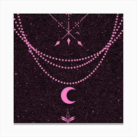 Moon And Arrows 2 Canvas Print