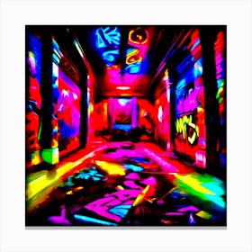 Psychedelic Meets Graffiti Canvas Print