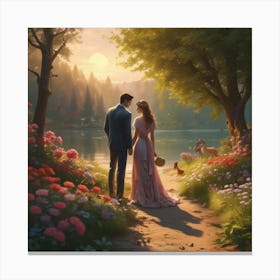 Cinderella'S Wedding Canvas Print