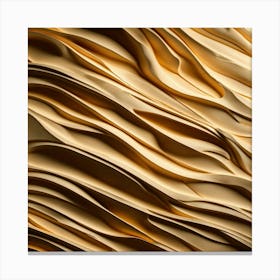 Abstract Paper Wavy Pattern Canvas Print