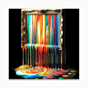 Rainbow Drips 1 Leinwandbild