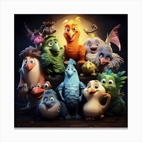 AnimalsX1 3DCartoon_Co Style 9K Canvas Print