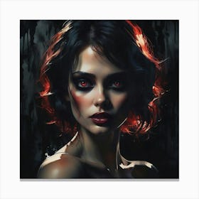 Vampire Girl 2 Canvas Print