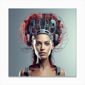 Futuristic Woman 113 Canvas Print