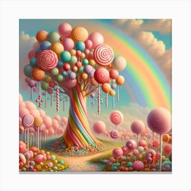 Candy tree 7 Canvas Print