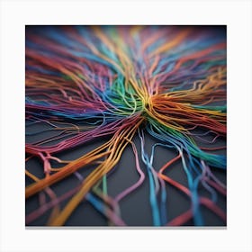 Colorful Wires 16 Canvas Print