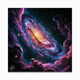 The sky & the galaxies Canvas Print