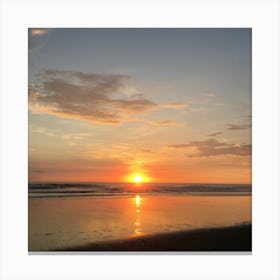 Sunset in Guanacaste, Costa Rica - Square Canvas Print