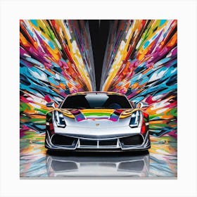 'Ferrari 458 Italia' 1 Canvas Print
