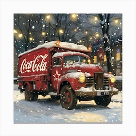 Coca Cola Truck 1 Canvas Print