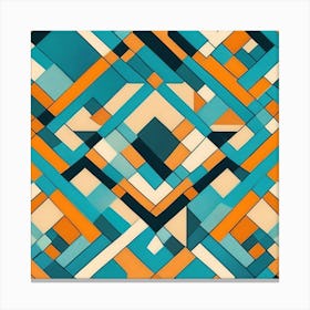 Abstract Geometric Pattern 1 Canvas Print
