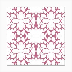 Pink Floral Pattern Canvas Print