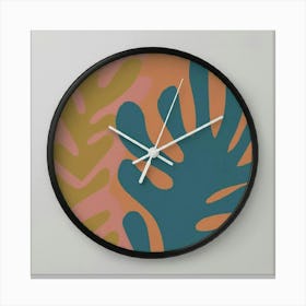 Abstract Wall Clock Canvas Print