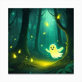 Ghost In The Forest Canvas Print