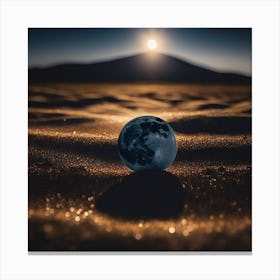 Earth In The Sand Canvas Print