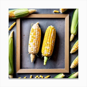 Frame Of Corn On The Cob 1 Canvas Print