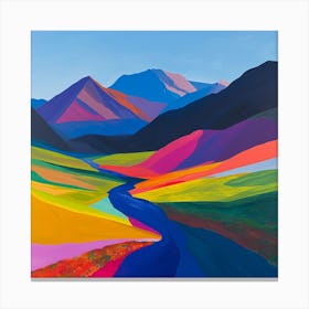 Colourful Abstract Denali National Park Usa 2 Canvas Print