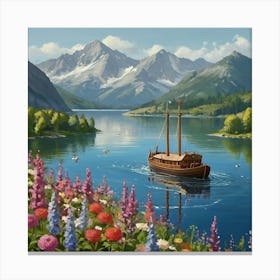 Swedish Lake Canvas Print