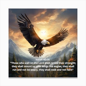 Eagle Soaring Canvas Print
