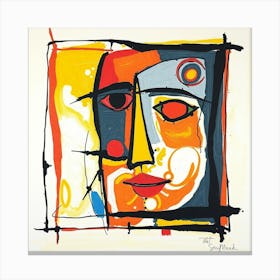 Abstract Face Canvas Print