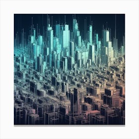 Futuristic Cityscape 23 Canvas Print