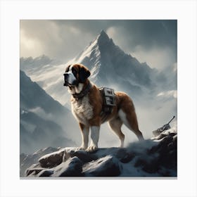 St Bernard 22 Canvas Print