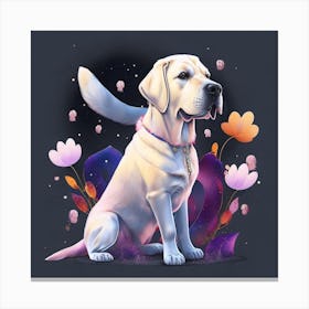 White Labrador Retriever Canvas Print