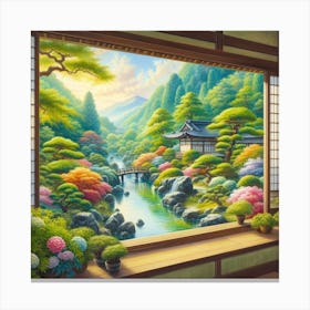 Japanese Garden 1 Canvas Print