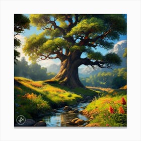 Tree In The Forest Canvas Print