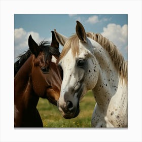 Default Horse Love Art Print 2 Canvas Print