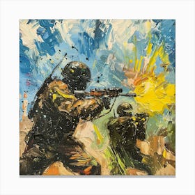 Russian Soldiers Canvas Print