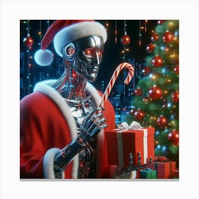 Robot Santa 1 Canvas Print