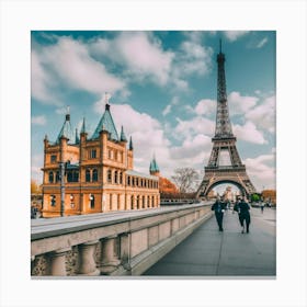 Eiffel Tower In Paris Canvas Print