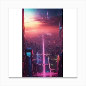 Futuristic City 4 Canvas Print