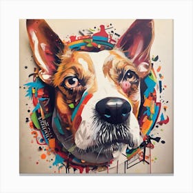 Dog Portrait Canvas Print