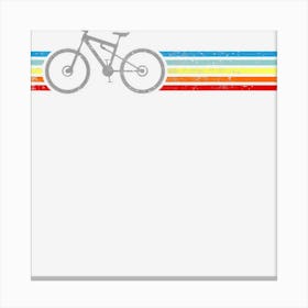 Mountain Bike Retro Vintage Mtb Bicycle Biking Cycle Canvas Print