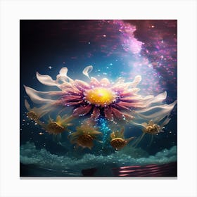 Flower In The Water 3 Canvas Print