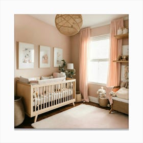 A Photo Of A Baby S Room With Nursery Furniture An (9) Canvas Print